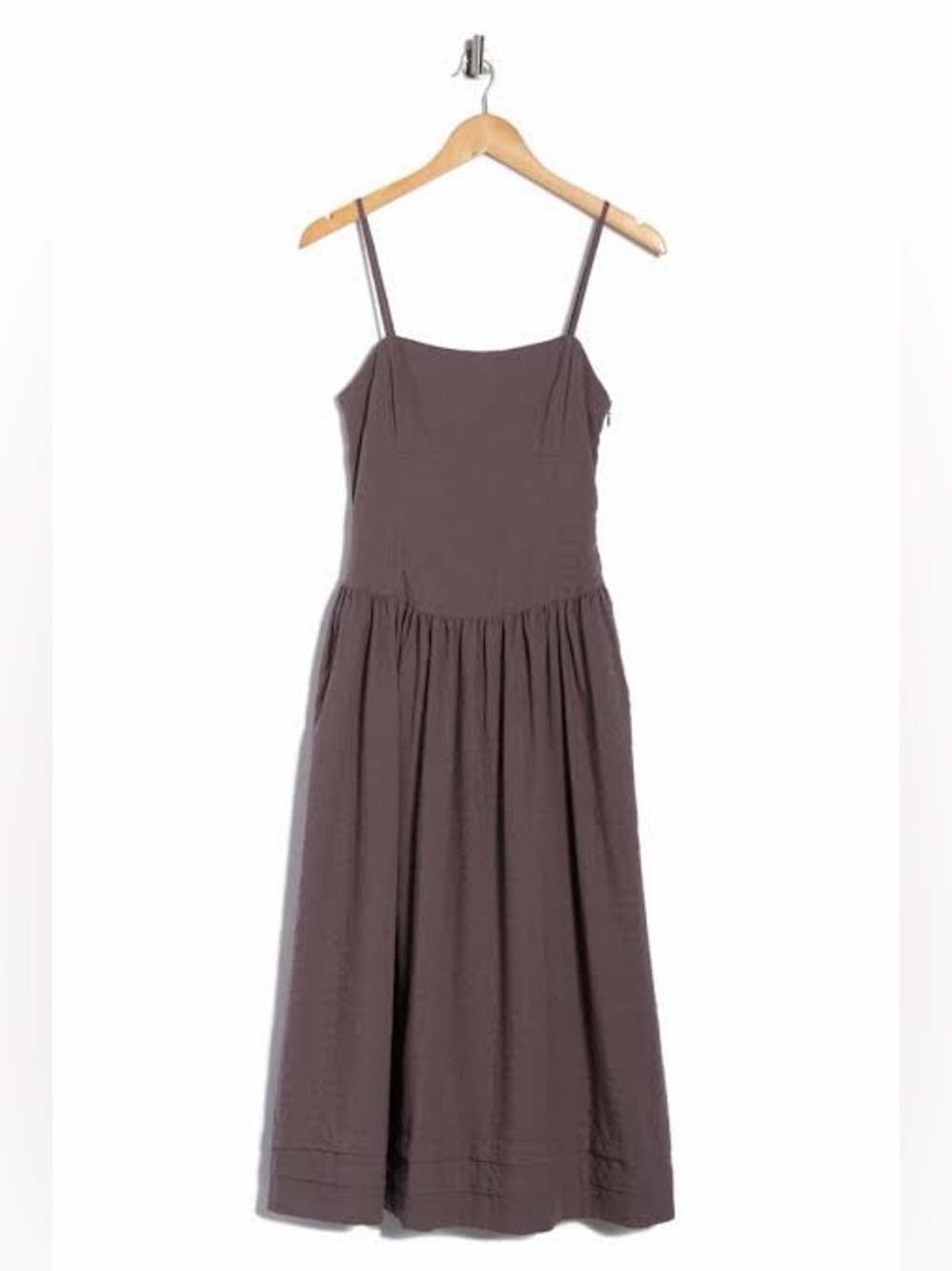Spaghetti Strap Mauve Maxi Dress Pricilla Cotton Seersucker Sundress
rag & bone